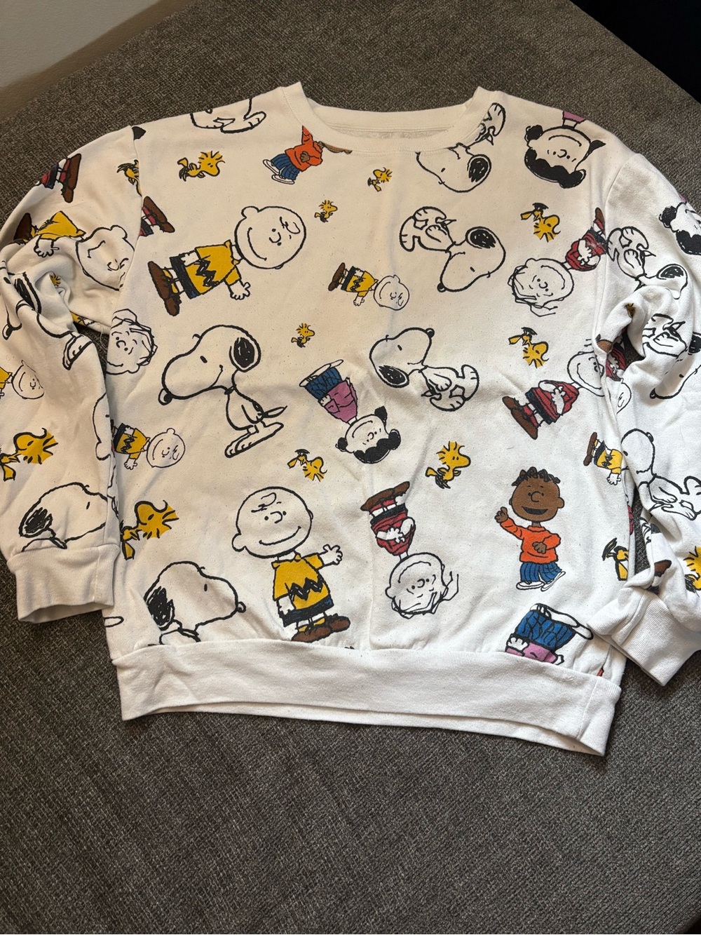 Peanuts Snoopy & Friends White Graphic Sweatshirt